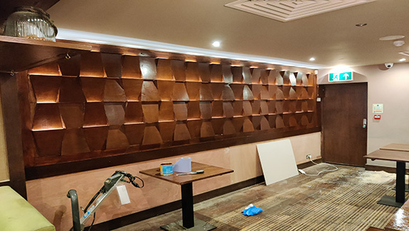 3D wooden wall panel